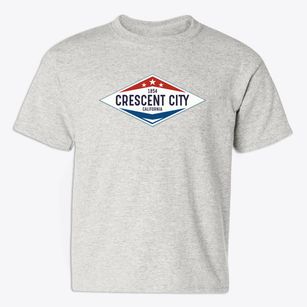 Crescent City California Diamond Star Youth T-shirt