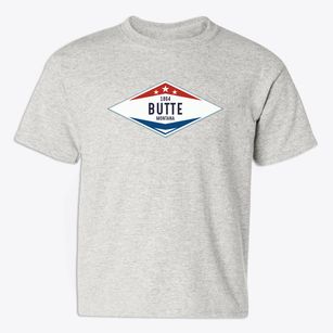 Butte Montana Diamond Star Youth T-shirt