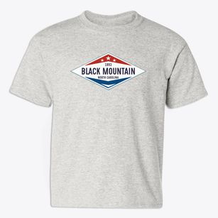 Black Mountain North Carolina Diamond Star Youth T-shirt
