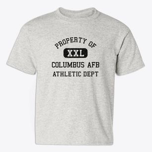 Columbus Afb Mississippi Athletic Dept Youth T-shirt