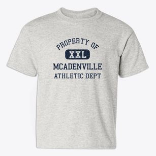 Mcadenville North Carolina Athletic Dept Youth T-shirt
