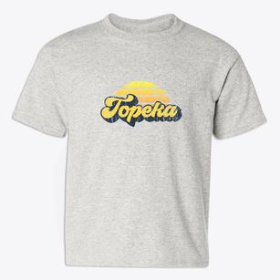 Topeka Kansas Sublime Sunset Youth T-shirt