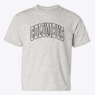 Columbus New York Trendy Block Youth T-shirt