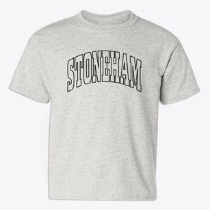 Stoneham Maine Trendy Block Youth T-shirt