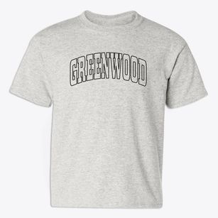 Greenwood Mississippi Trendy Block Youth T-shirt
