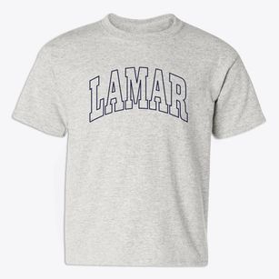 Lamar Missouri Trendy Block Youth T-shirt