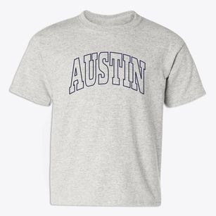 Austin Indiana Trendy Block Youth T-shirt