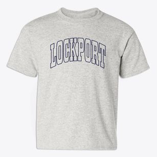 Lockport New York Trendy Block Youth T-shirt