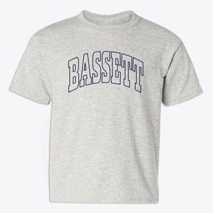 Bassett Iowa Trendy Block Youth T-shirt