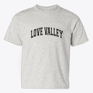 Love Valley North Carolina Varsity Youth T-shirt