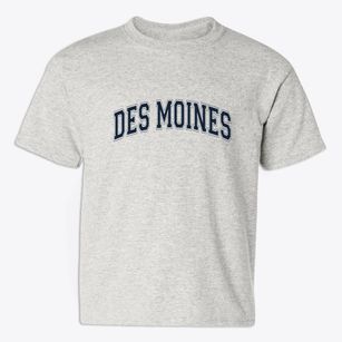 Des Moines New Mexico Varsity Youth T-shirt