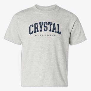 Crystal Wisconsin Urban Vibe Youth T-shirt