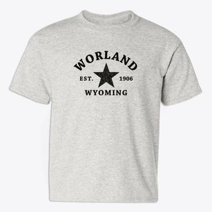 Worland Wyoming Star Youth T-shirt
