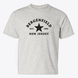 Bergenfield New Jersey Star Youth T-shirt
