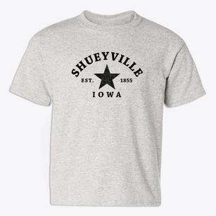 Shueyville Iowa Star Youth T-shirt