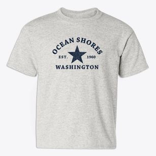 Ocean Shores Washington Star Youth T-shirt