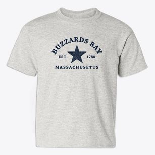 Buzzards Bay Massachusetts Star Youth T-shirt