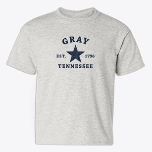 Gray Tennessee Star Youth T-shirt