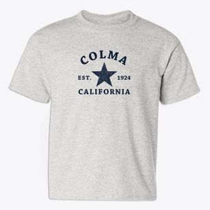 Colma California Star Youth T-shirt