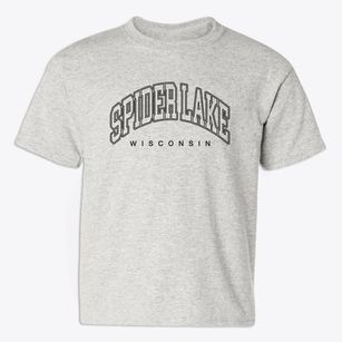 Spider Lake Wisconsin Inline Youth T-shirt
