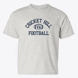 Cricket Hill Virginia Football Youth T-shirt
