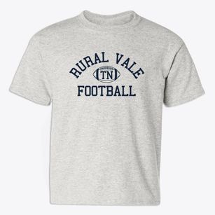 Rural Vale Tennessee Football Youth T-shirt