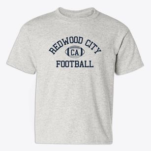 Redwood City California Football Youth T-shirt