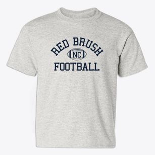 Red Brush North Carolina Football Youth T-shirt