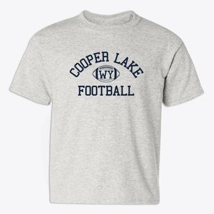 Cooper Lake Wyoming Football Youth T-shirt