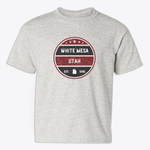 White Mesa Utah Americana Youth T-shirt