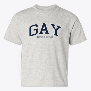 Gay West Virginia Traditional Youth T-shirt