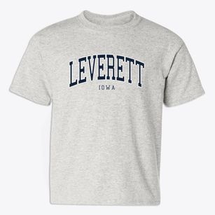 Leverett Iowa Traditional Youth T-shirt
