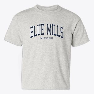 Blue Mills Missouri Traditional Youth T-shirt