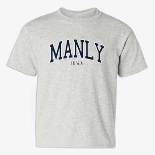 Manly Iowa Traditional Youth T-shirt