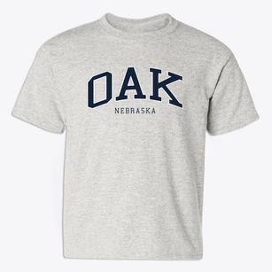 Oak Nebraska Traditional Youth T-shirt