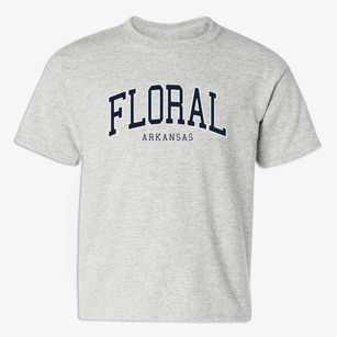 Floral Arkansas Traditional Youth T-shirt