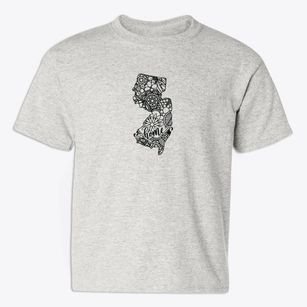  New Jersey Mandala Youth T-shirt