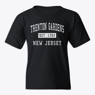 Trenton Gardens New Jersey Classic Established Youth T-shirt