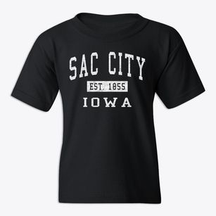 Sac City Iowa Classic Established Youth T-shirt
