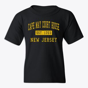 Cape May Court House New Jersey Classic Established Youth T-shirt