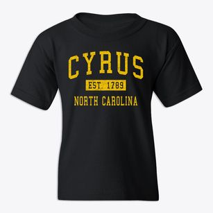 Cyrus North Carolina Classic Established Youth T-shirt
