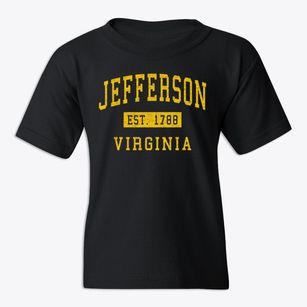 Jefferson Virginia Classic Established Youth T-shirt