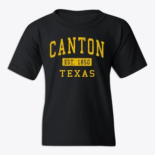 Canton Texas Classic Established Youth T-shirt
