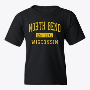 North Bend Wisconsin Classic Established Youth T-shirt