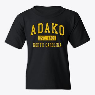 Adako North Carolina Classic Established Youth T-shirt