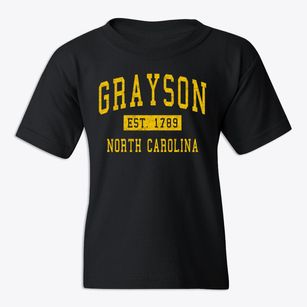 Grayson North Carolina Classic Established Youth T-shirt