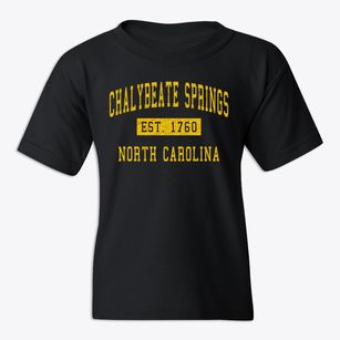 Chalybeate Springs North Carolina Classic Established Youth T-shirt
