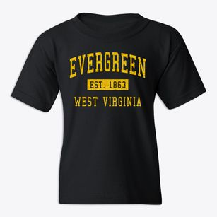Evergreen West Virginia Classic Established Youth T-shirt