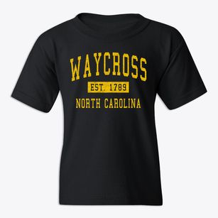 Waycross North Carolina Classic Established Youth T-shirt