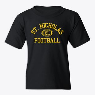 Saint Nicholas Of Tolentine School Classic Football Youth T-shirt